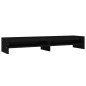 vidaXL Monitorständer Schwarz 100x24x16 cm Massivholz Kiefer vidaXL Monitorständer Schwarz 100x24x16 cm Massivholz Kiefer