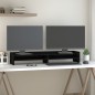 vidaXL Monitorständer Schwarz 100x24x16 cm Massivholz Kiefer vidaXL Monitorständer Schwarz 100x24x16 cm Massivholz Kiefer