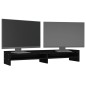 vidaXL Monitorständer Schwarz 100x24x16 cm Massivholz Kiefer vidaXL Monitorständer Schwarz 100x24x16 cm Massivholz Kiefer