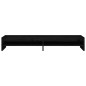 vidaXL Monitorständer Schwarz 100x24x16 cm Massivholz Kiefer vidaXL Monitorständer Schwarz 100x24x16 cm Massivholz Kiefer