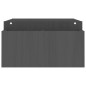 vidaXL Monitorständer Grau 100x27,5x15 cm Massivholz Kiefer vidaXL Monitorständer Grau 100x27,5x15 cm Massivholz Kiefer