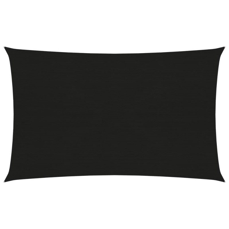 vidaXL Sonnensegel 160 g/m² Schwarz 2x4,5 m HDPE vidaXL Sonnensegel 160 g/m² Schwarz 2x4,5 m HDPE