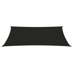 vidaXL Sonnensegel 160 g/m² Schwarz 2x4,5 m HDPE