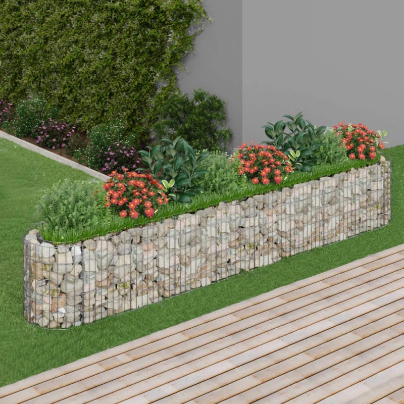 vidaXL Gabionen-Hochbeet Verzinktes Eisen 330x50x50 cm vidaXL Gabionen-Hochbeet Verzinktes Eisen 330x50x50 cm