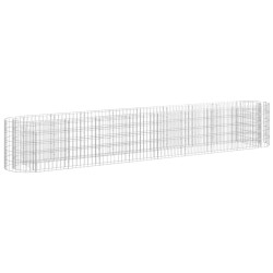 vidaXL Gabionen-Hochbeet Verzinktes Eisen 330x50x50 cm