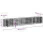 vidaXL Gabionen-Hochbeet Verzinktes Eisen 330x50x50 cm vidaXL Gabionen-Hochbeet Verzinktes Eisen 330x50x50 cm