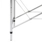 vidaXL Massageliege Klappbar 4-Zonen mit Aluminiumgestell Schwarz vidaXL Massageliege Klappbar 4-Zonen mit Aluminiumgestell Schwarz