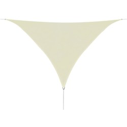 vidaXL Sonnensegel HDPE Dreieckig 3,6x3,6x3,6 m Creme