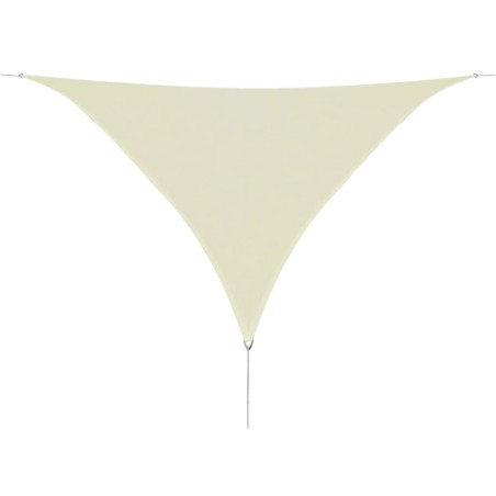 vidaXL Sonnensegel HDPE Dreieckig 3,6x3,6x3,6 m Creme