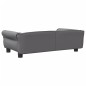 Hundebett Grau 95x55x30 cm Kunstleder Hundebett Grau 95x55x30 cm Kunstleder