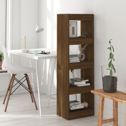 vidaXL Bücherregal/Raumteiler Braun Eichen-Optik 40x30x135 cm