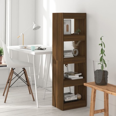 vidaXL Bücherregal/Raumteiler Braun Eichen-Optik 40x30x135 cm