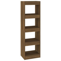 vidaXL Bücherregal/Raumteiler Braun Eichen-Optik 40x30x135 cm