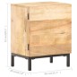 vidaXL Nachttisch 40x30x51 cm Mango Massivholz vidaXL Nachttisch 40x30x51 cm Mango Massivholz