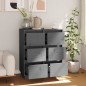 vidaXL Sideboards 2 Stk. Grau 32x34x75 cm Massivholz Kiefer vidaXL Sideboards 2 Stk. Grau 32x34x75 cm Massivholz Kiefer