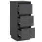 vidaXL Sideboards 2 Stk. Grau 32x34x75 cm Massivholz Kiefer vidaXL Sideboards 2 Stk. Grau 32x34x75 cm Massivholz Kiefer