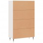 vidaXL Highboard Weiß 69,5x31x115 cm Holzwerkstoff vidaXL Highboard Weiß 69,5x31x115 cm Holzwerkstoff