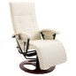 vidaXL Massagesessel Cremeweiß Kunstleder vidaXL Massagesessel Cremeweiß Kunstleder