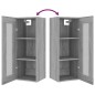 vidaXL Hängeschrank Grau Sonoma 34,5x34x90 cm vidaXL Hängeschrank Grau Sonoma 34,5x34x90 cm