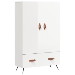 vidaXL Highboard Hochglanz-Weiß 69,5x31x115 cm Holzwerkstoff