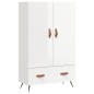 vidaXL Highboard Hochglanz-Weiß 69,5x31x115 cm Holzwerkstoff vidaXL Highboard Hochglanz-Weiß 69,5x31x115 cm Holzwerkstoff
