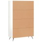 vidaXL Highboard Hochglanz-Weiß 69,5x31x115 cm Holzwerkstoff vidaXL Highboard Hochglanz-Weiß 69,5x31x115 cm Holzwerkstoff