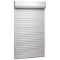 vidaXL Rollladen Aluminium 110x220 cm Weiß