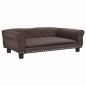 Hundebett Braun 95x55x30 cm Kunstleder Hundebett Braun 95x55x30 cm Kunstleder