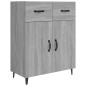 vidaXL Sideboard Grau Sonoma 69,5x34x90 cm Holzwerkstoff vidaXL Sideboard Grau Sonoma 69,5x34x90 cm Holzwerkstoff