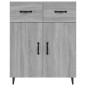 vidaXL Sideboard Grau Sonoma 69,5x34x90 cm Holzwerkstoff vidaXL Sideboard Grau Sonoma 69,5x34x90 cm Holzwerkstoff