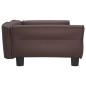Hundebett Braun 95x55x30 cm Kunstleder Hundebett Braun 95x55x30 cm Kunstleder