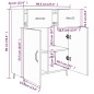vidaXL Sideboard Grau Sonoma 69,5x34x90 cm Holzwerkstoff vidaXL Sideboard Grau Sonoma 69,5x34x90 cm Holzwerkstoff