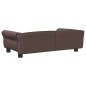 Hundebett Braun 95x55x30 cm Kunstleder Hundebett Braun 95x55x30 cm Kunstleder