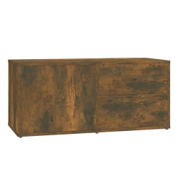 vidaXL TV-Schrank Räuchereiche 80x34x36 cm Holzwerkstoff