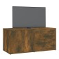 vidaXL TV-Schrank Räuchereiche 80x34x36 cm Holzwerkstoff vidaXL TV-Schrank Räuchereiche 80x34x36 cm Holzwerkstoff