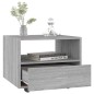 vidaXL Couchtisch Grau Sonoma 55x55x40 cm Holzwerkstoff vidaXL Couchtisch Grau Sonoma 55x55x40 cm Holzwerkstoff
