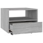 vidaXL Couchtisch Grau Sonoma 55x55x40 cm Holzwerkstoff vidaXL Couchtisch Grau Sonoma 55x55x40 cm Holzwerkstoff