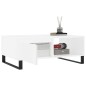 vidaXL Couchtisch Weiß 90x60x35 cm Holzwerkstoff vidaXL Couchtisch Weiß 90x60x35 cm Holzwerkstoff
