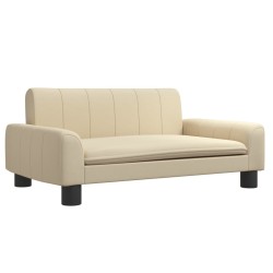 vidaXL Hundebett Creme 70x45x30 cm Stoff