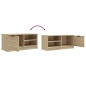 vidaXL TV-Schrank Sonoma-Eiche 80x35x36,5 cm Holzwerkstoff vidaXL TV-Schrank Sonoma-Eiche 80x35x36,5 cm Holzwerkstoff