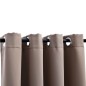vidaXL Verdunkelungsvorhänge mit Metallösen 2 Stk. Taupe 140x175 cm vidaXL Verdunkelungsvorhänge mit Metallösen 2 Stk. Taupe 140x175 cm