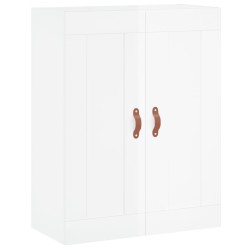 vidaXL Wandschrank Hochglanz-Weiß 69,5x34x90 cm Holzwerkstoff