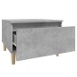vidaXL Beistelltisch Betongrau 50x46x35 cm Holzwerkstoff vidaXL Beistelltisch Betongrau 50x46x35 cm Holzwerkstoff