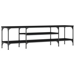 vidaXL TV-Schrank Schwarz 161x35x45 cm Holzwerkstoff & Eisen