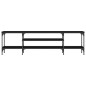 vidaXL TV-Schrank Schwarz 161x35x45 cm Holzwerkstoff & Eisen vidaXL TV-Schrank Schwarz 161x35x45 cm Holzwerkstoff & Eisen