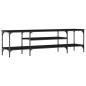 vidaXL TV-Schrank Schwarz 161x35x45 cm Holzwerkstoff & Eisen vidaXL TV-Schrank Schwarz 161x35x45 cm Holzwerkstoff & Eisen