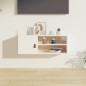 vidaXL Wandschrank Weiß 80x30x30 cm Massivholz Kiefer vidaXL Wandschrank Weiß 80x30x30 cm Massivholz Kiefer