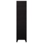 vidaXL Schließfachschrank Schwarz 90x45x180 cm Stahl