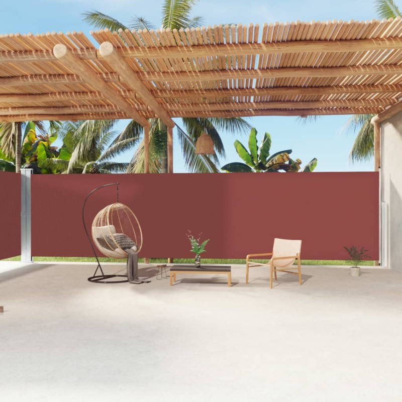 vidaXL Seitenmarkise Ausziehbar Braun 200x1200 cm vidaXL Seitenmarkise Ausziehbar Braun 200x1200 cm