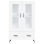 vidaXL Highboard Weiß 69,5x31x115 cm Holzwerkstoff vidaXL Highboard Weiß 69,5x31x115 cm Holzwerkstoff